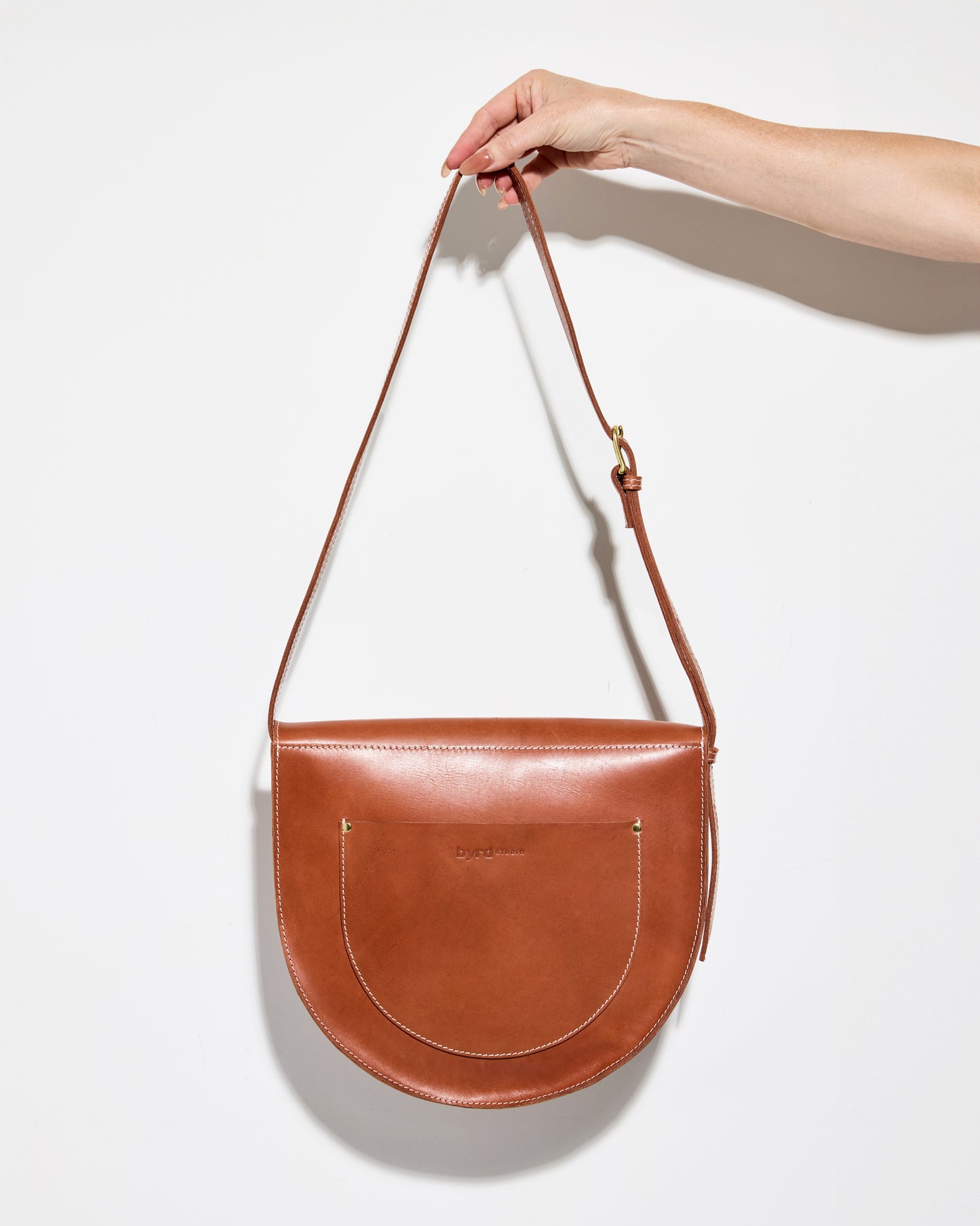 TAN New Moon Saddle Bag