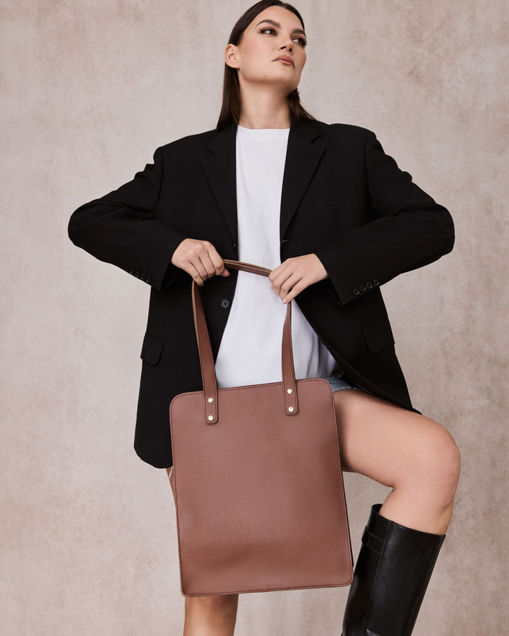 BROWN Let me Work It Tote