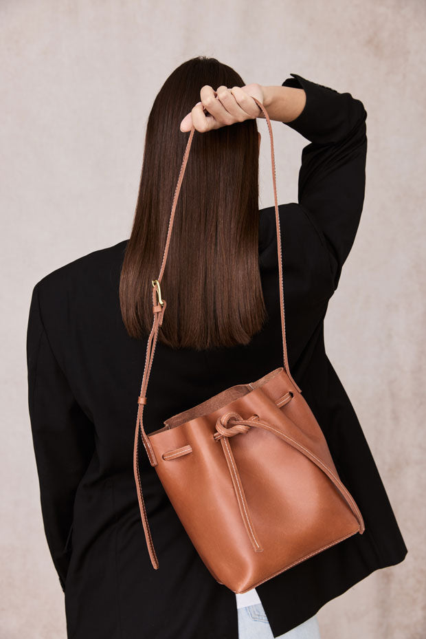 TAN Byrd Bucket List Bag