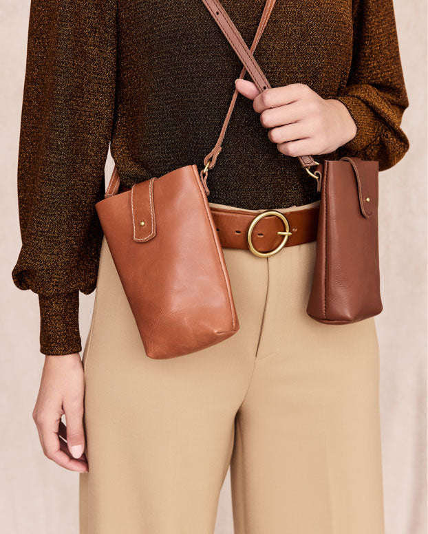 TAN Poppit 2 Ways Pouch