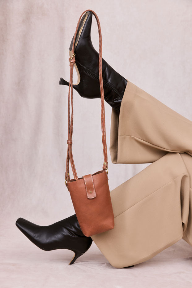 TAN Poppit 2 Ways Pouch