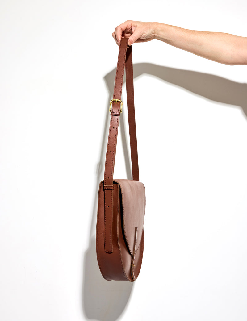 BROWN New Moon Saddle Bag