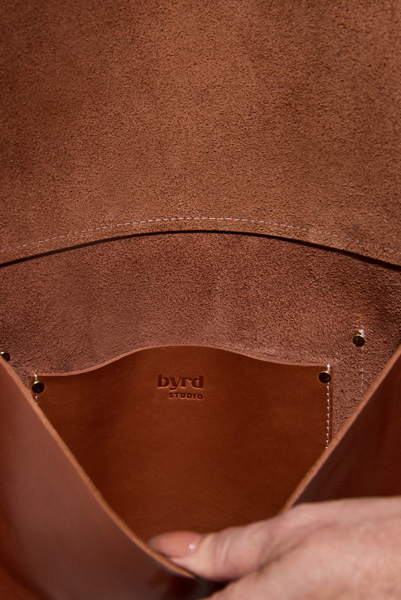 TAN New Moon Saddle Bag